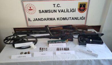 Samsun’da Silah ve Tarihi Eser Kaçakçılığı: 4 Gözaltı