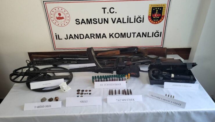 Samsun’da Silah ve Tarihi Eser Kaçakçılığı: 4 Gözaltı