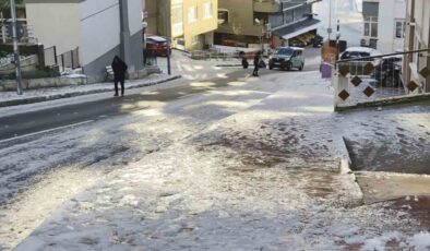 Buz Tutan Samsun’da Okullar Tatil Edildi